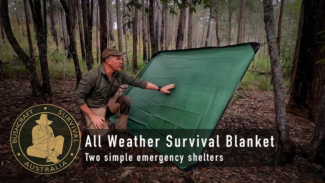 All Weather Survival Blanket Two Simple Emergency Shelters YouTube all-weather-survival-blanket-two-simple-emergency-shelters-youtube