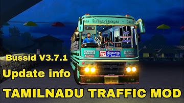 TAMILNADU TRAFFIC MOD FOR BUSSID V3.7.1 | UPDATE INFO | HOW TO ADD TRAFFIC MOD #bussid #busmod