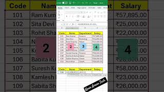 Don't Use VLOOKUP in Excel ! Switch to this Pro Trick #exceltips #viral #youtubeshorts