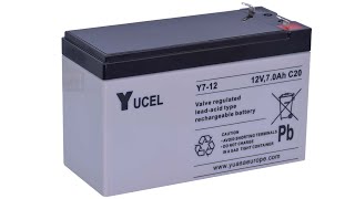 Yucel Y7-12 12V 7Ah  Zselés akkumuáator