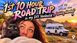 1st 10hr road trip in my DIY Vanbuild #vanlife #vanbuild #roadtrip #travel 