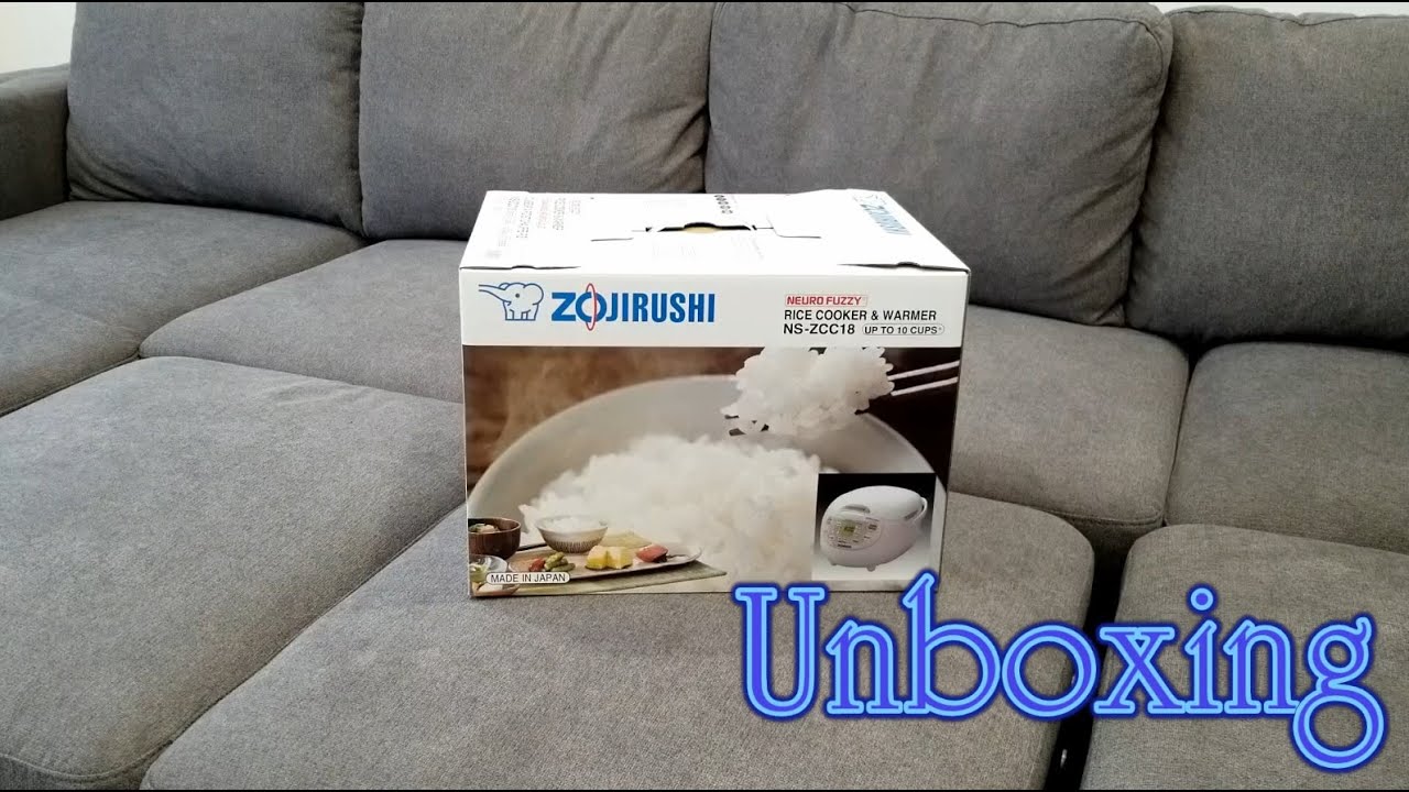 Zojirushi NSZCC18 10Cup Neuro Fuzzy Rice Cooker & Warmer UNBOXING