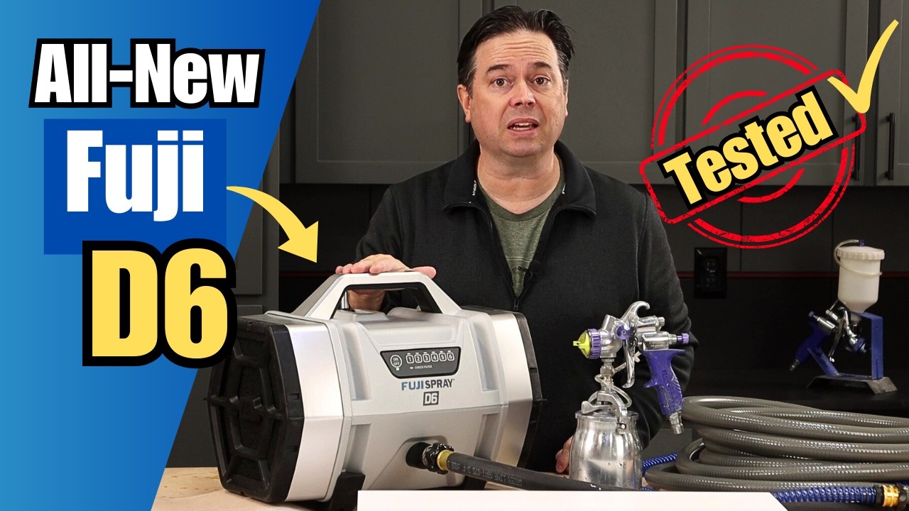 Fuji D6 Six Stage Turbine HVLP Paint Sprayer Test & Review - YouTube