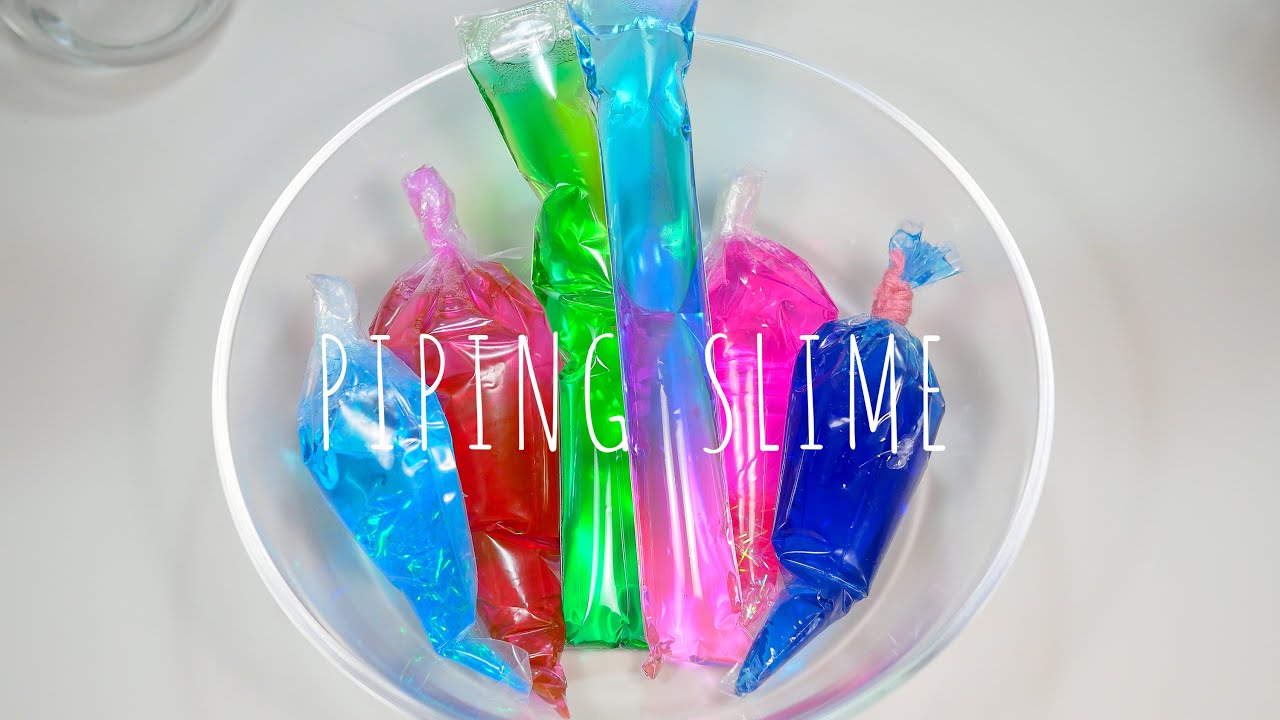 Making Slime with Piping Bag ‼【ASMR】【Slime・슬라임・史萊姆・スライム】【No Talking】｜SORA MINI ＆ ASMR