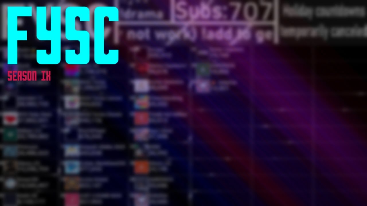 Fysc System FYSC LIVE Season 9π΄ - YouTube