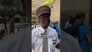 The famous Greeter of Rockefeller Center
