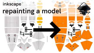 inkscape tutorial – repainting a model: The Canberra B.2 by Scissors & Planes
