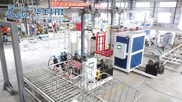 Automatic IBC cage frame production line video