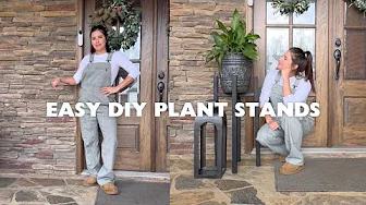 EASY DIY Wooden Plant Stands