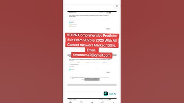 Latest ATI RN Comprehensive Predictor Exit Exam 2025 & Retake With NGN Questions & Answers. #nursing