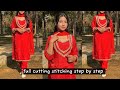 Trending Instagram Kurti for Eid 🌙 | M Size Viral Design | Cutting &amp; Stitching Tutorial