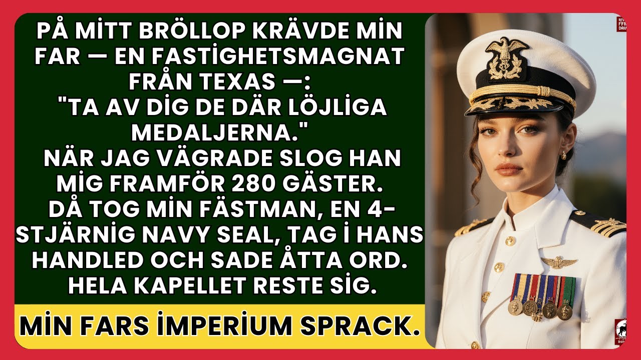Min pappa slog mig i ansiktet framför 280 gäster på min egen bröllopsdag. Jag stod i min vita uniform, mitt i gången, och han sa: ”Ta av dig de där fåniga medaljerna.” När jag sa nej höjde han...