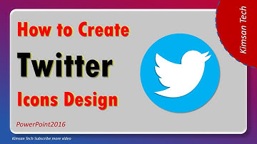 How to Create Twitter Icon In PowerPoint | PowerPoint Design Icon