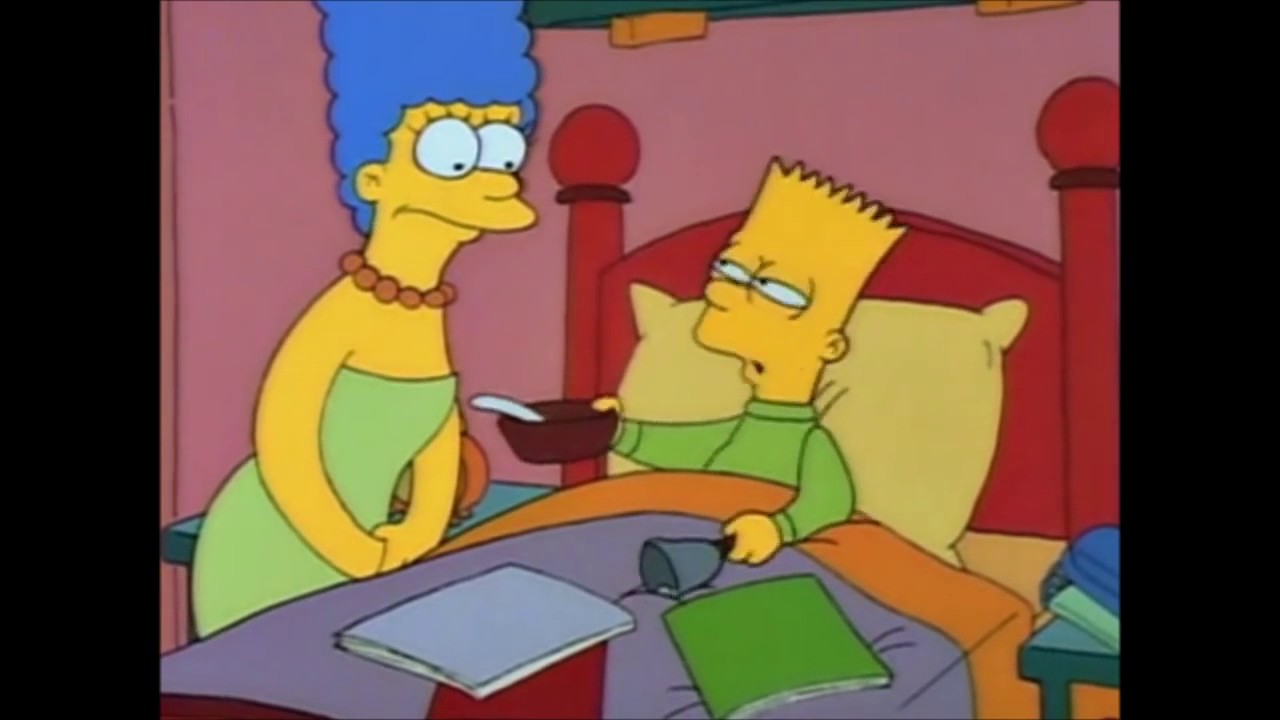 Bart Revises For And Passes An Exam - The Simpsons 