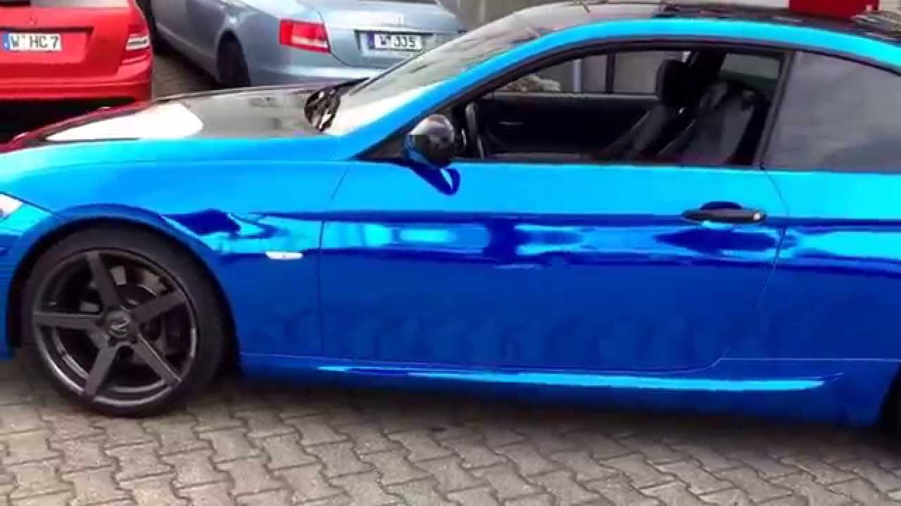 BMW 3er blue-chrom Chromfolie 