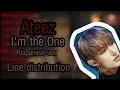 Ateez Fireworks(I&rsquo;m the One) Japanese Ver. Line distribution. || StanFuture ||