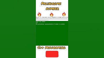 palindrome number|| program to create a palindrome number in c++|| #shorts