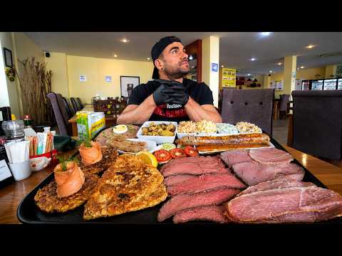 I ATTEMPTED THIS GIANT MEAT PLATTER CHALLENGE IN A HIDDEN GERMAN BAKERY! Joel Hansen