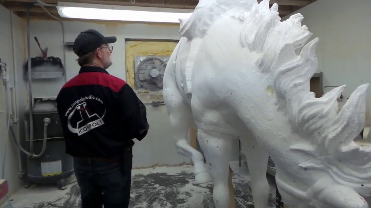 sculpting with styrofoam