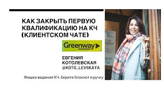 картинка: Клиентский чат GreenWay. Ведение