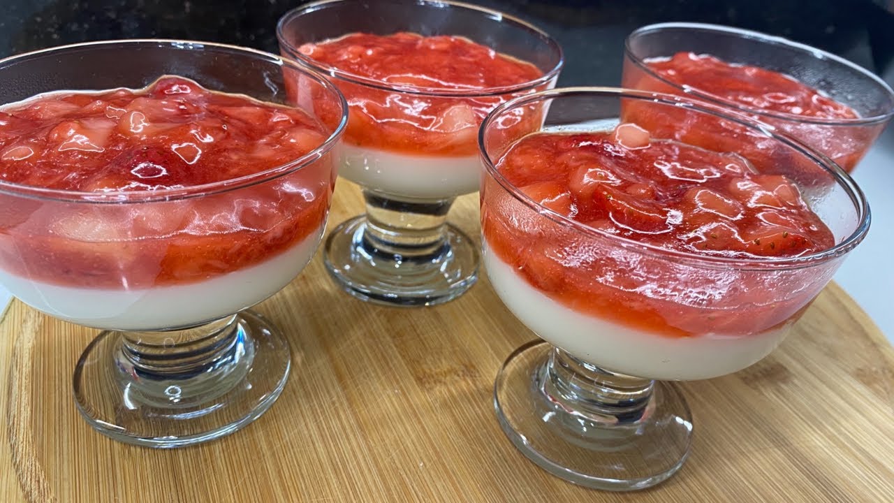 Embelsire e Thjeshte me Luleshtrydhe | Strawberry Dessert in 10 min