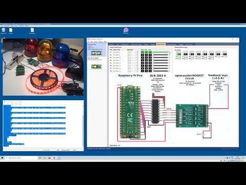 Pinscape Pico - big feedback toys tutorial, output ports - power driver board, DOF, direct output fr