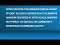Elementary school student found with handgun