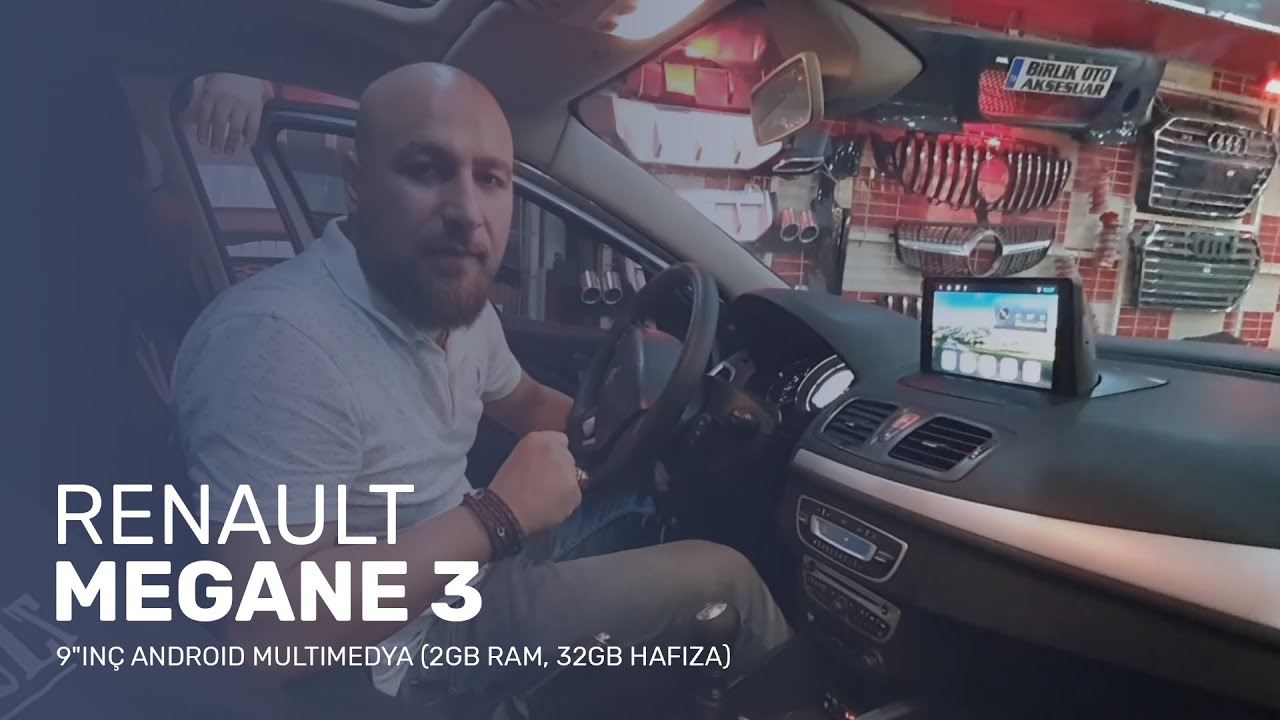 Renault Megane 3 // 9"inç Android Multimedya (2gb ram, 32gb hafıza)