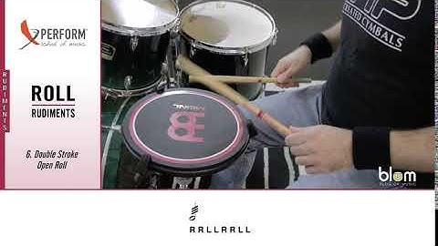 Drum Rudiments - Roll Rudiments - Double stroke open roll