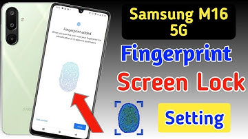 Samsung galaxy m16 fingerprint screen lock/Samsung m16 fingerprint kaise kagaen/fingerprint setting
