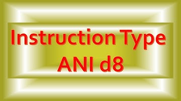 And Immediate with 8-bit data(ANI d8)