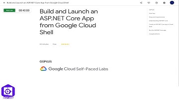 Qwiklabs | Build and Launch an ASP.NET Core App from Google Cloud Shell [GSP025]