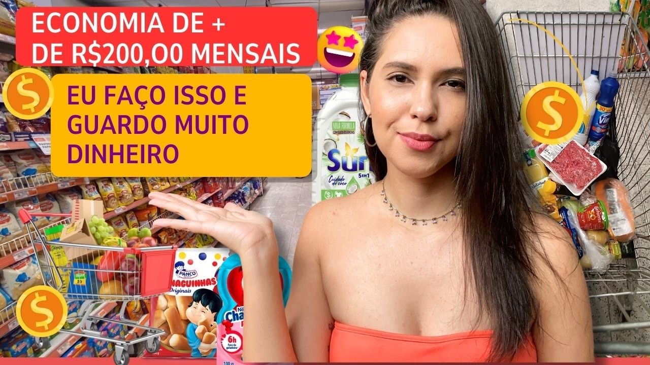 FAÇA ISSO TODOS OS MESES E PASSE A GASTAR MENOS NO SUPERMERCADO 🤑| ECONOMIA DOMÉSTICA QUE FUNCIONA 🛒