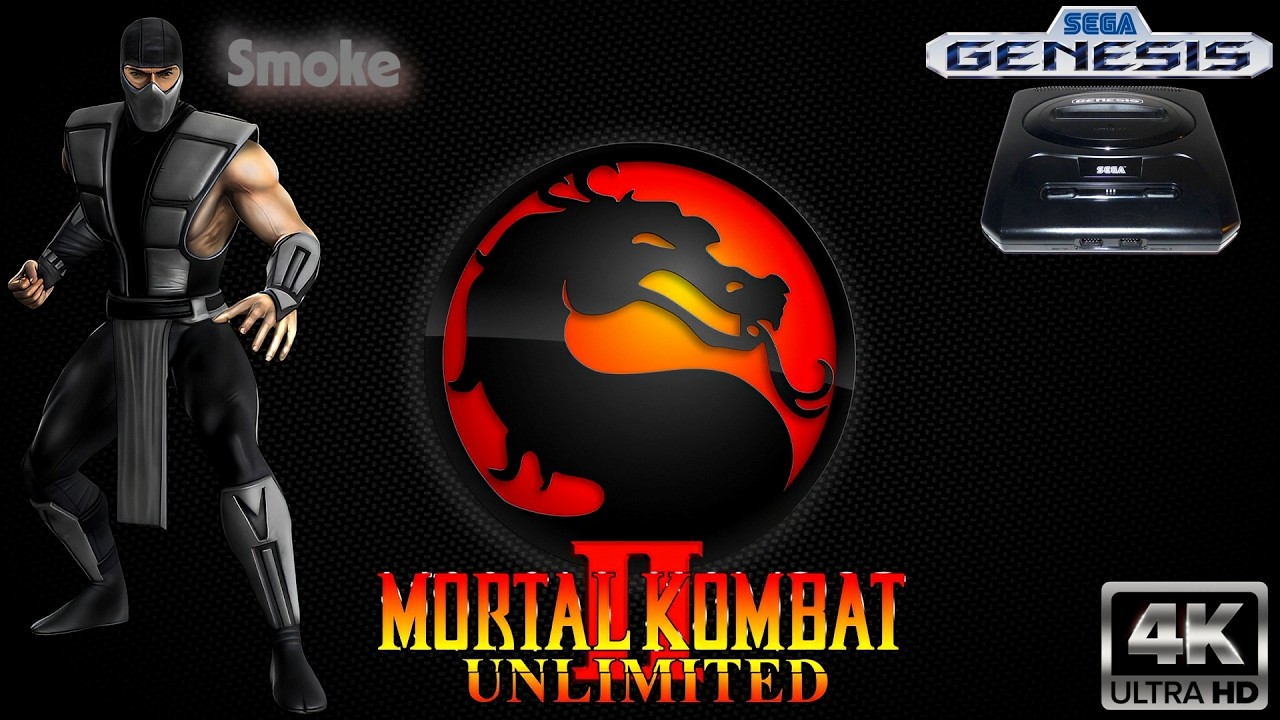 Mortal Kombat II Unlimited Smoke — Sega Genesis Longplay 4K