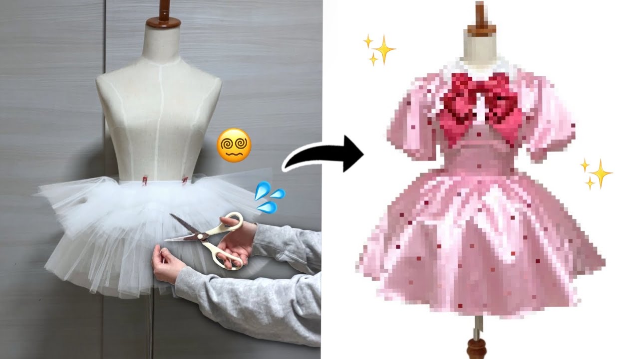 Trial and Error｜Making a Doll-Like Valentine Outfit from Scratch