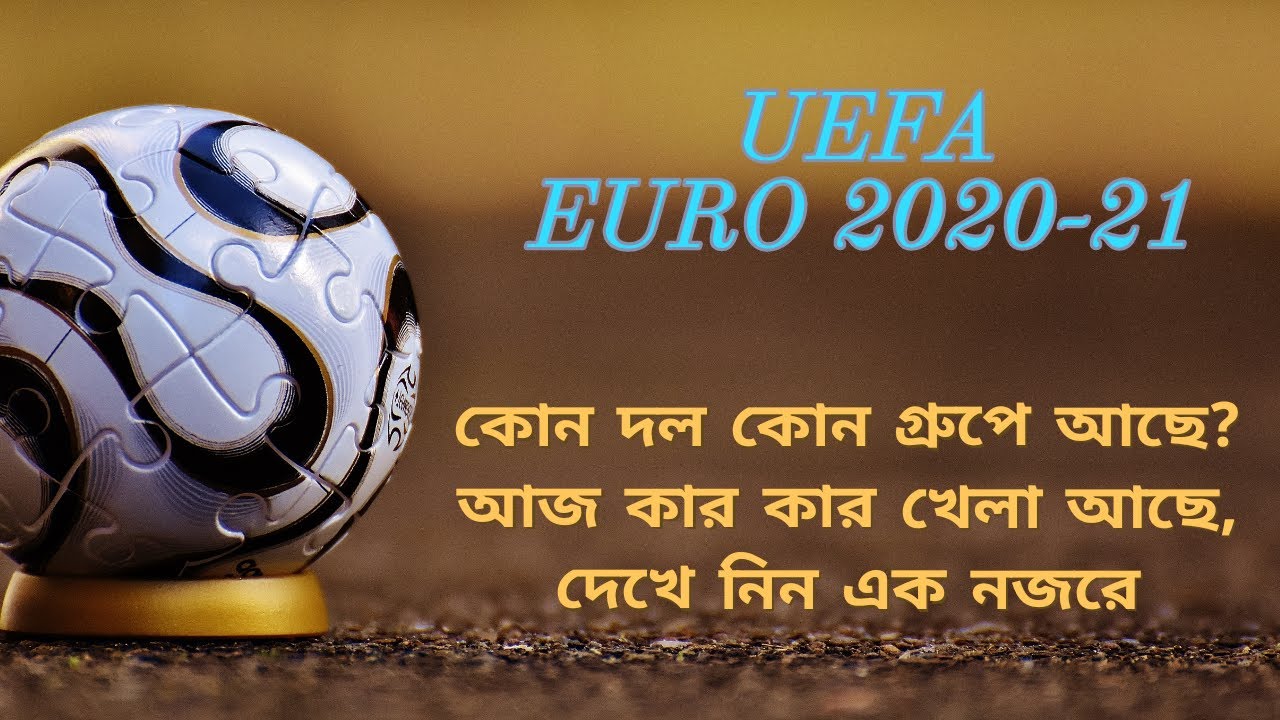 UEFA EURO FINALS DRAW - Groups Of EURO 2020/2021 || List of Today's Matches : EURO2020-21