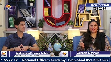 The Dream and Success Story of Muhammad Osama Abbasi  (IRS) CSS 2020 | NOA Star | NOA CSS
