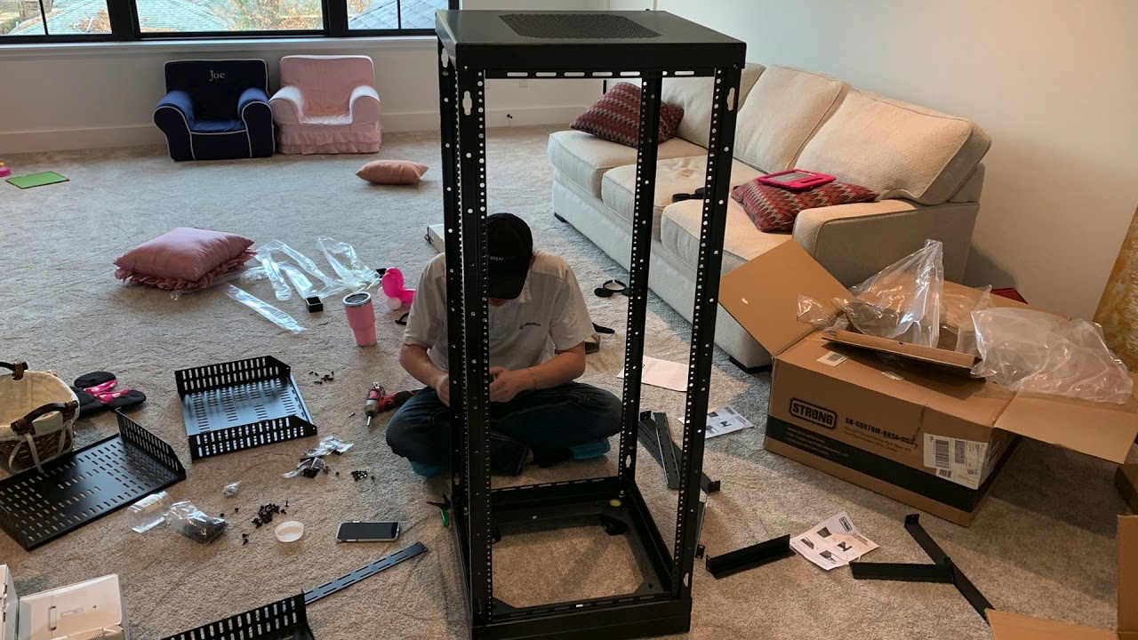 Unboxing Strong™ Custom Series AV Rack + The Finished Product - YouTube