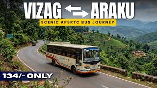 SCENIC Bus Journey in ARAKU Valley | APSRTC Govt. Deluxe Bus - RAW VLOG screenshot 2