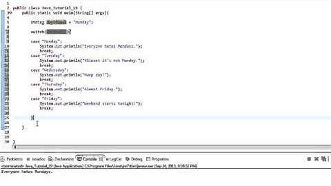 Beginner Java Tutorial #19: Switch and Case in Java