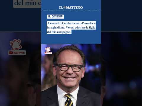 Video Alessandro Cecchi Paone: «Pannella si invaghì di me. Vorrei adottare la figlia del mio compagno»