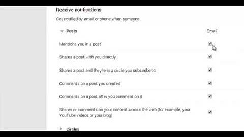 Change your Google+ notification settings