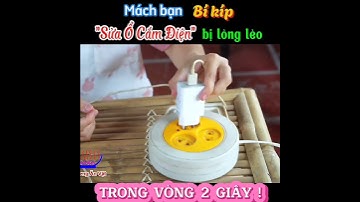 Chỉ Cần 2 Giây ! Ổ Cắm Điện Bị Lỏng Sẽ Se Khít Lại Như Mới Mua / Mẹo Chỉnh Phích Cắm Điện Bị Lỏng.