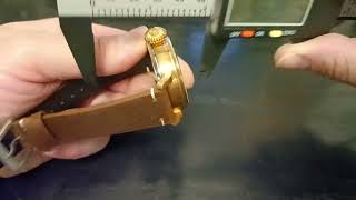 TANDORIO BRONZE CUSN8 MILITARY BIG ONION CROWN PILOT ARMY ZENIT HMG AUTOMATIC WATCH UNBOXING