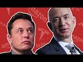 Business Rivalry between Jeff Bezos vs Elon musk