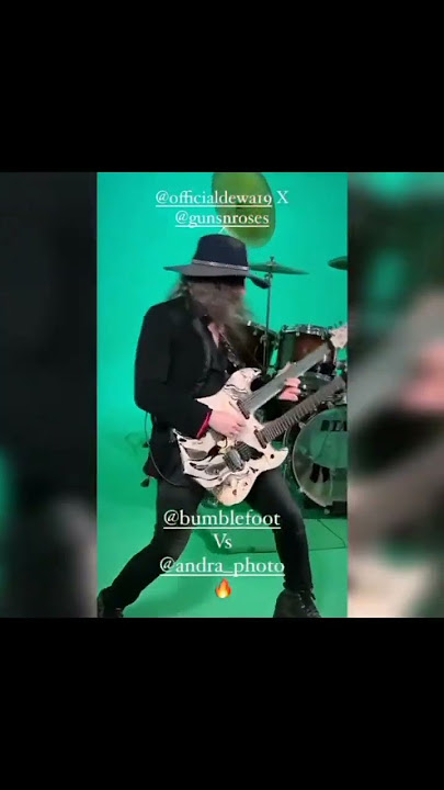 Duel Gitar seru Andra Ramadhan vs BumbleFoot(ex.GNR) #viral #shorts #dewa19 #gunsnroses