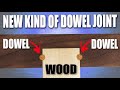 A strange new way to make a dowel joint- Game changer?