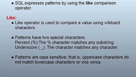 Range Searching and Pattern Matching Operators