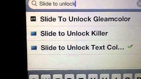 how to change slide to unlock text color. ipod,ipone
