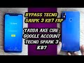 tecno spark 3 kb7 frp bypass remove google account spark 3 in 2 minutes